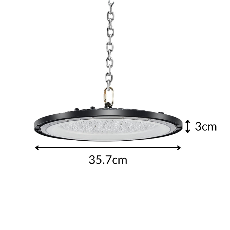 Suspension Industrielle UFO 200W 90lm/W IP65 - Silamp France