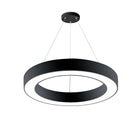 Suspension LED Ronde 45W Noir avec Télécommande