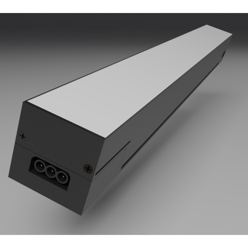 Suspension Linéaire 36W 90cm Noire CCT Interconnectable - 3000K/4000K/6000K - Silamp France