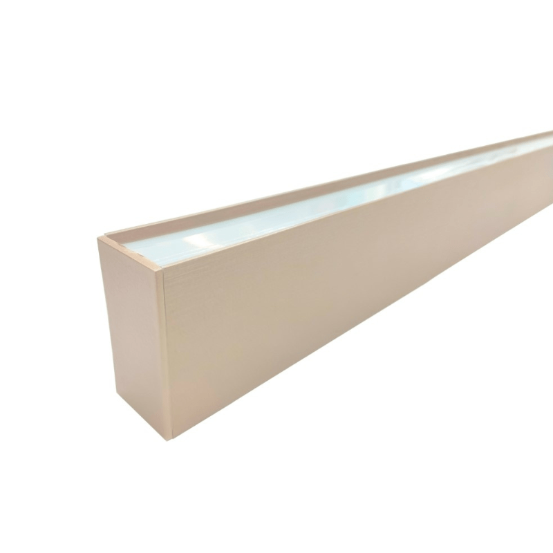 Suspension Linéaire 38W Effet Champagne Doré CCT - 2800K/4500K/6000K - Silamp France