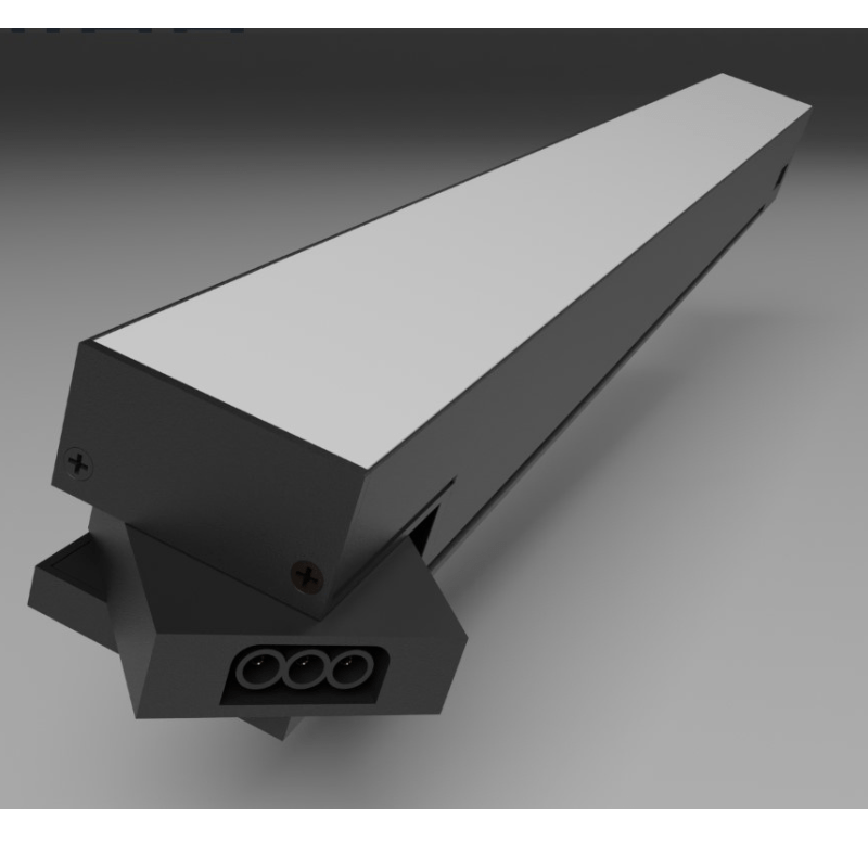 Suspension Linéaire 50W 120cm Noire CCT Interconnectable - 3000K/4000K/6000K - Silamp France