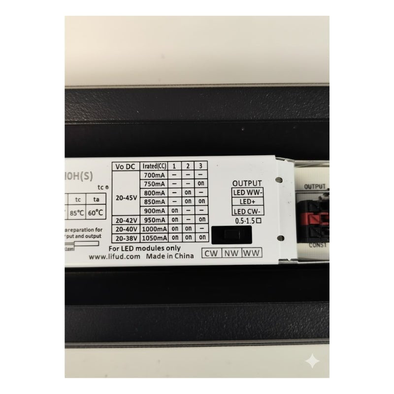 Suspension Linéaire LED 120cm 40W 130lm/W Interconnectable CCT Noir - 3000K/4200K/6400K - Silamp France