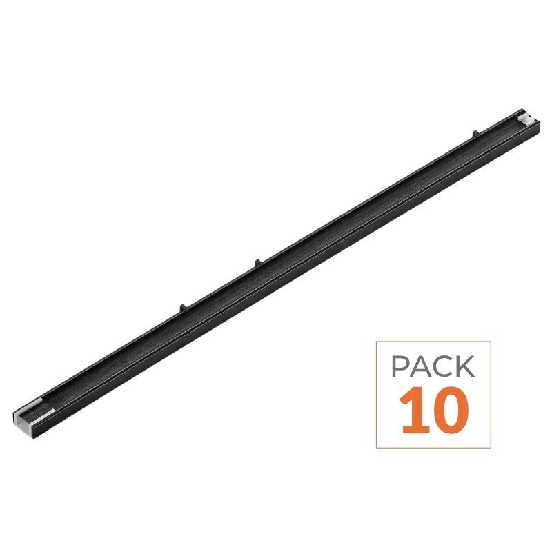 Suspension Linéaire LED 120cm 40W 130lm/W Interconnectable CCT Noir - 3000K/4200K/6400K(Pack de 10) - Silamp France
