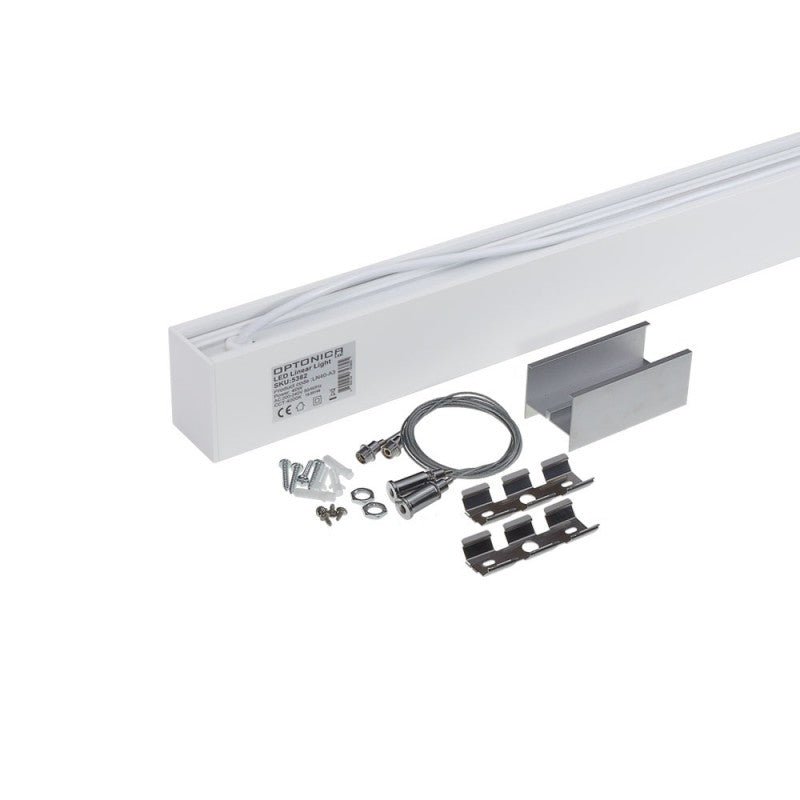 Suspension Linéaire LED 120cm 40W Interconnectable BLANC - Silamp France