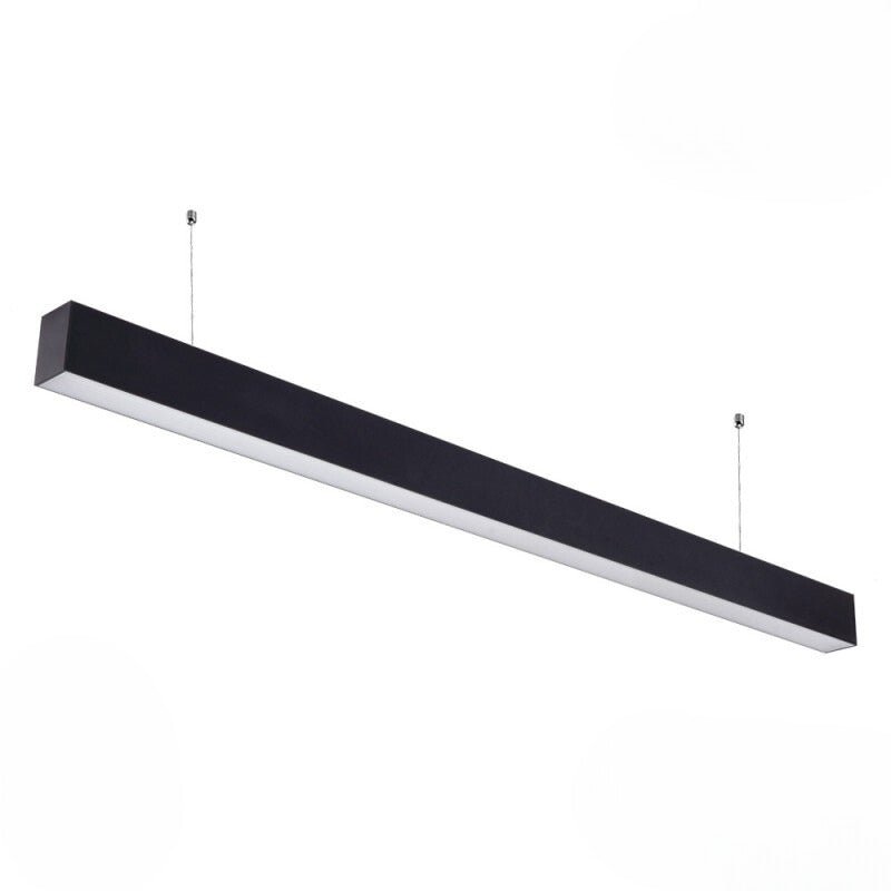 Suspension Linéaire LED 120cm 40W Interconnectable NOIR - Silamp France