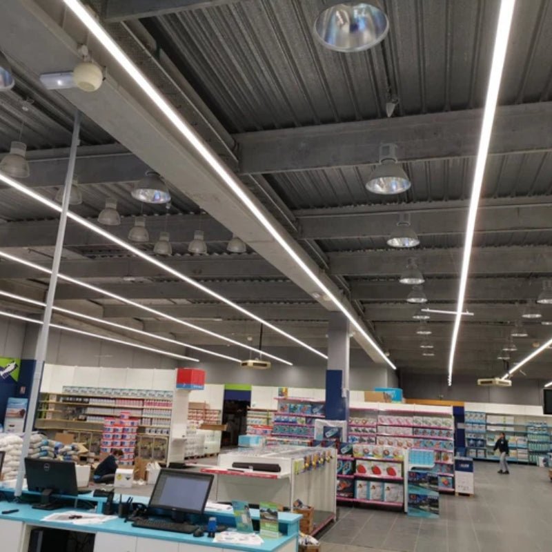 Suspension Linéaire LED 150cm 60W 130lm/W Interconnectable CCT Noir - 3000K/4200K/6400K - Silamp France