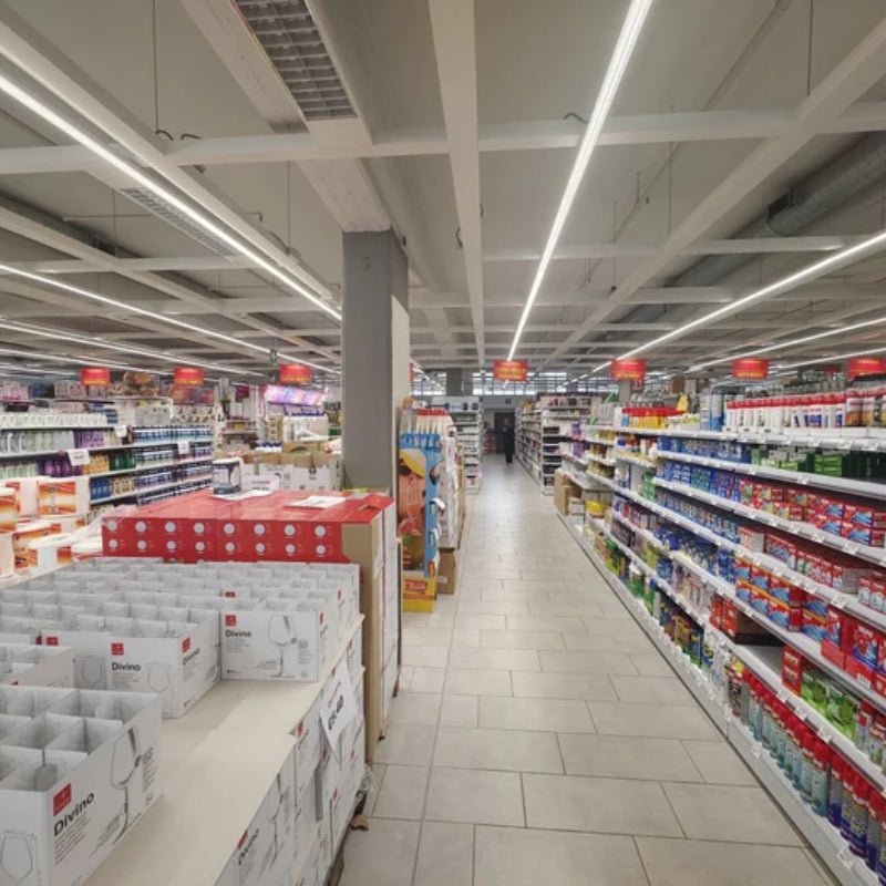 Suspension Linéaire LED 150cm 60W 130lm/W Interconnectable CCT Noir - 3000K/4200K/6400K - Silamp France