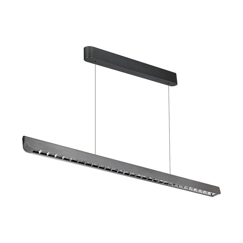 Suspension Linéaire LED 36W CCT Faisceau Concentré 60° Gris Mat 120cm - Silamp France
