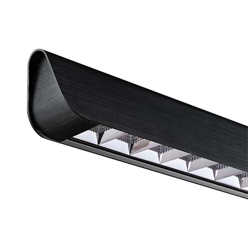 Suspension Linéaire LED 36W CCT Faisceau Concentré 60° Noir 120cm - Silamp France
