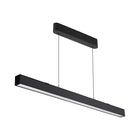 Suspension Linéaire LED 40W CCT Éclairage Haut et Bas Noir 120cm