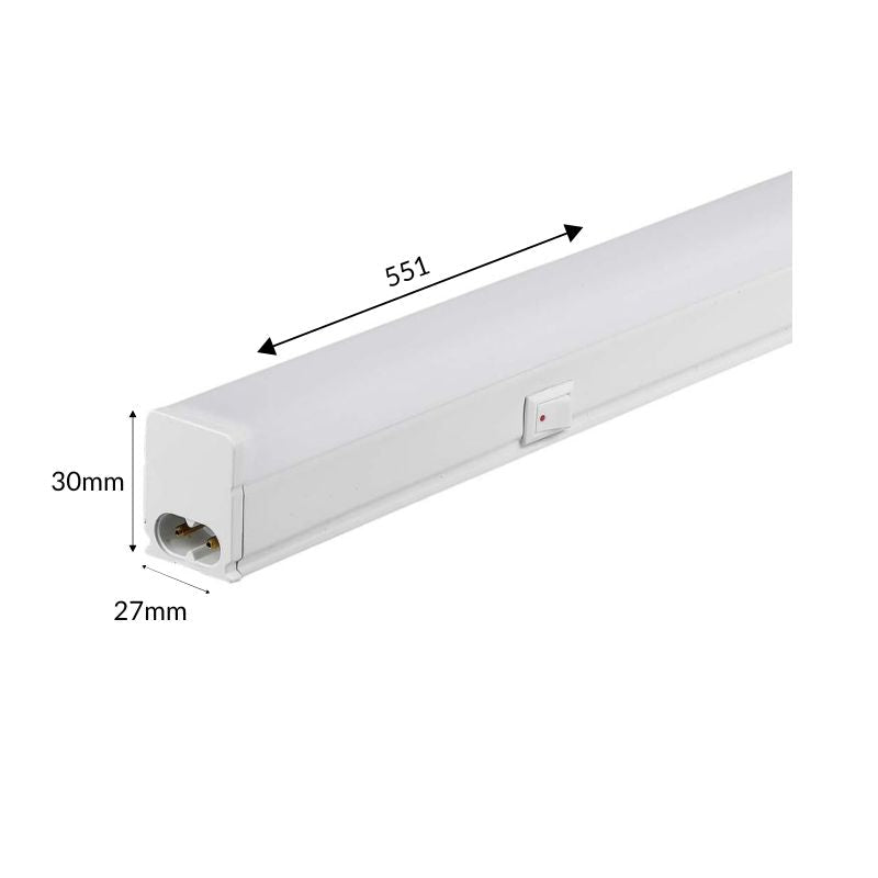 Tube Néon LED T5 60cm 7W 2 Têtes avec Interrupteur - Garantie 6 ans - Silamp France