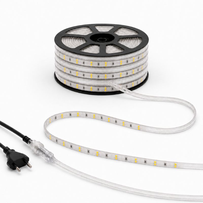 Ruban LED Tunnel 25M 2835 220V AC 9W/m IP65 120 LED/m - Raccordable 250M