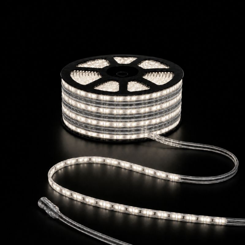 Ruban LED Tunnel 25M 2835 220V AC 9W/m IP65 120 LED/m - Raccordable 250M