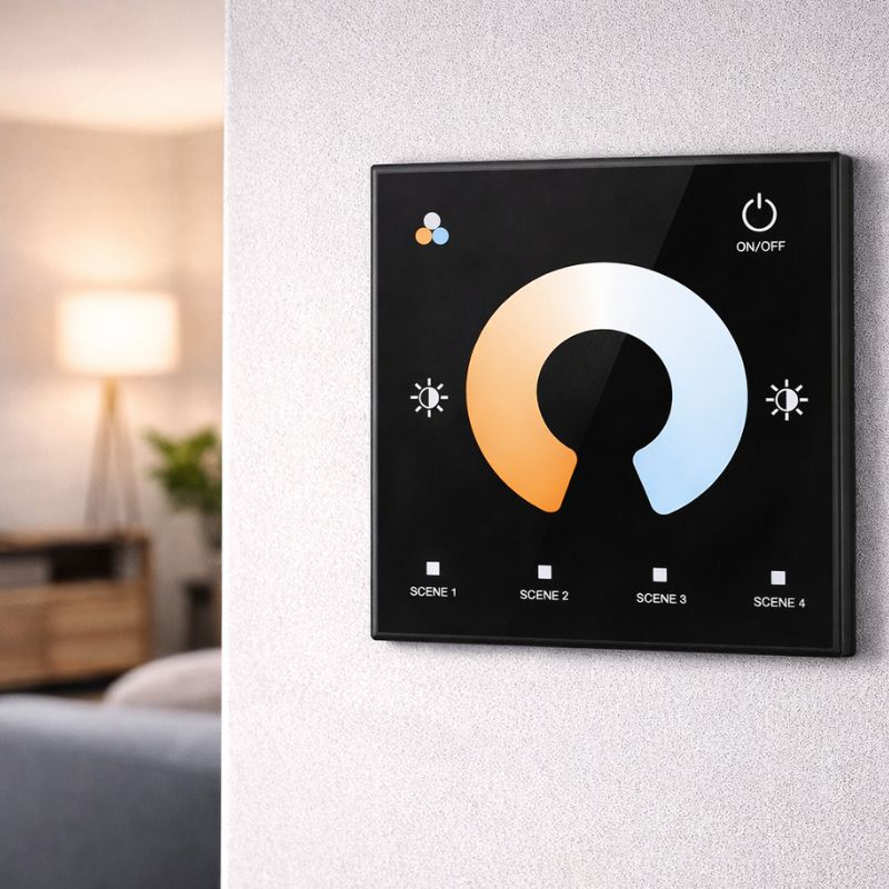 Variateur LED CCT 12 - 48V DC Max 10A - Noir - Silamp France