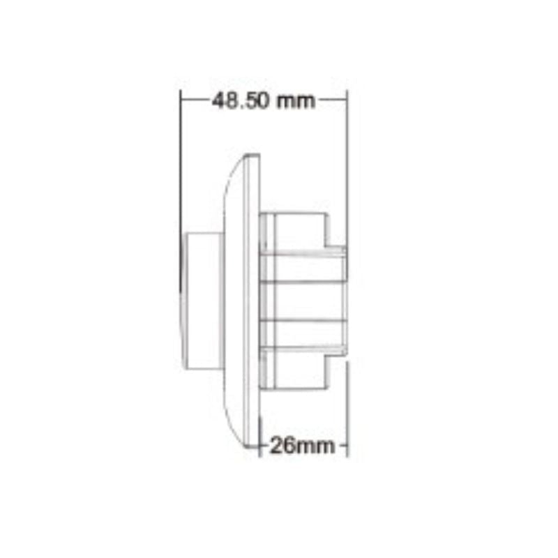Variateur LED Mural avec Bouton Rotatif 220V 360W TRIAC - Blanc - Silamp France