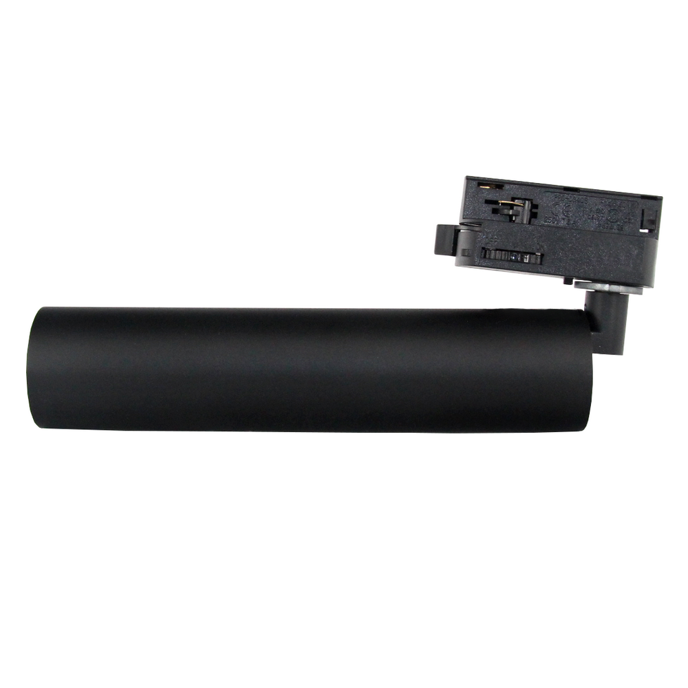 Spot LED sur rail LONG 6W 38° Monophasé NOIR
