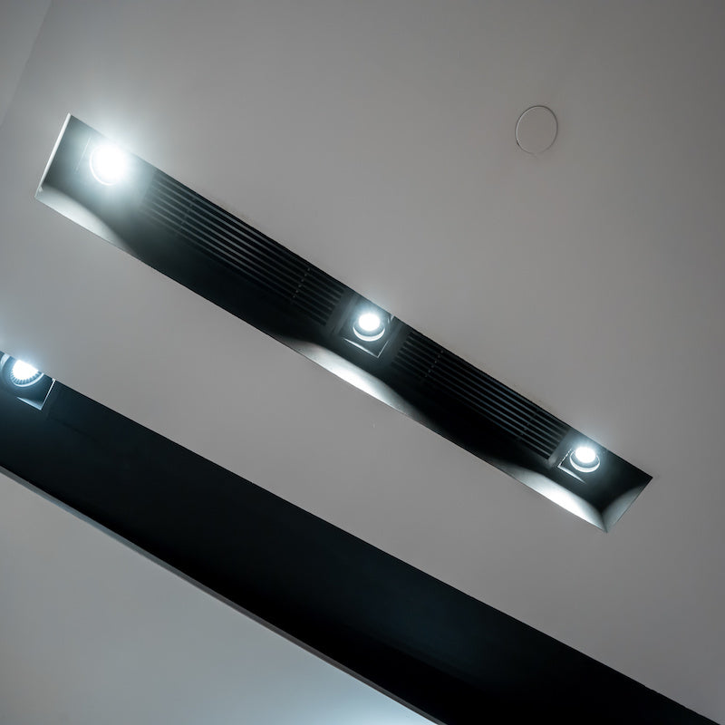 Spot LED Encastrable COB Orientable Dimmable Carré Noir 9W 120°