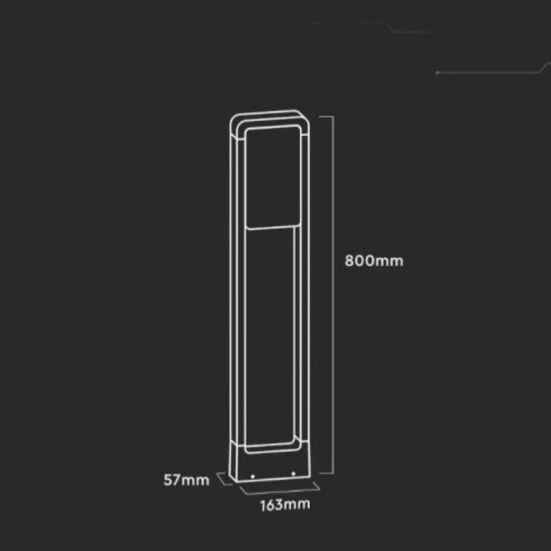 Borne de Jardin Design Blanche 10W LED Samsung IP65