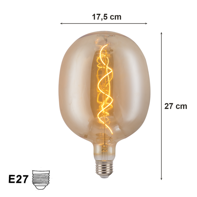Ampoule LED E27 Filament 8W Ballon