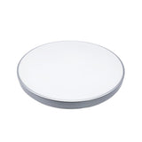 Plafonnier LED Rond 24W 220V Contour Argenté