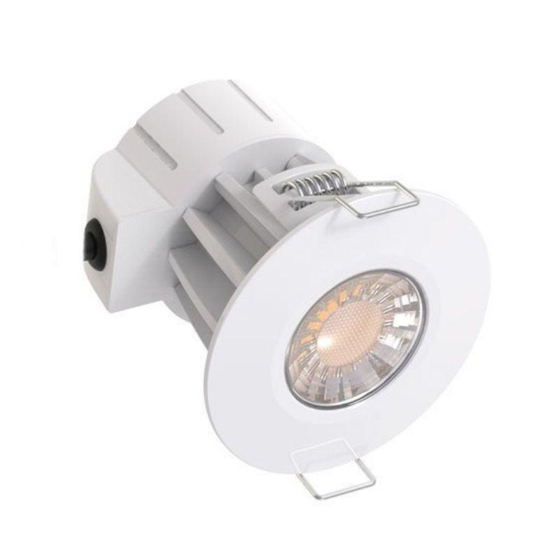 Spot LED Anti-Feu Encastrable 8W IP65 Rond Blanc - Température de couleur variable