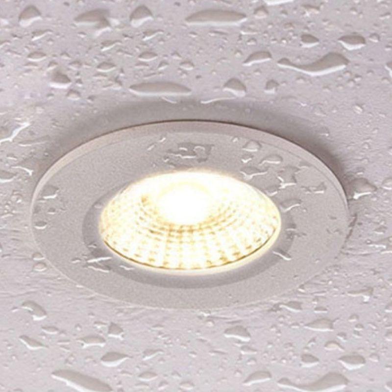 Spot LED Anti-Feu Encastrable 8W IP65 Rond Blanc - Température de couleur variable