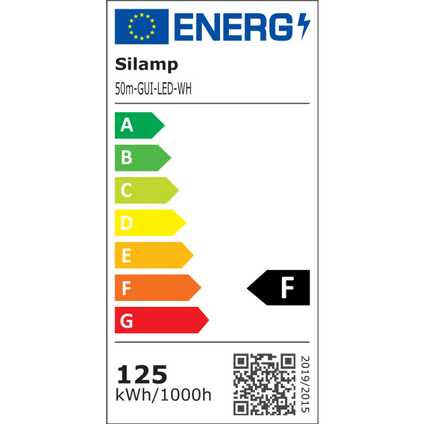 Guirlande LED 50M recoupable IP44 220V - Blanc Froid