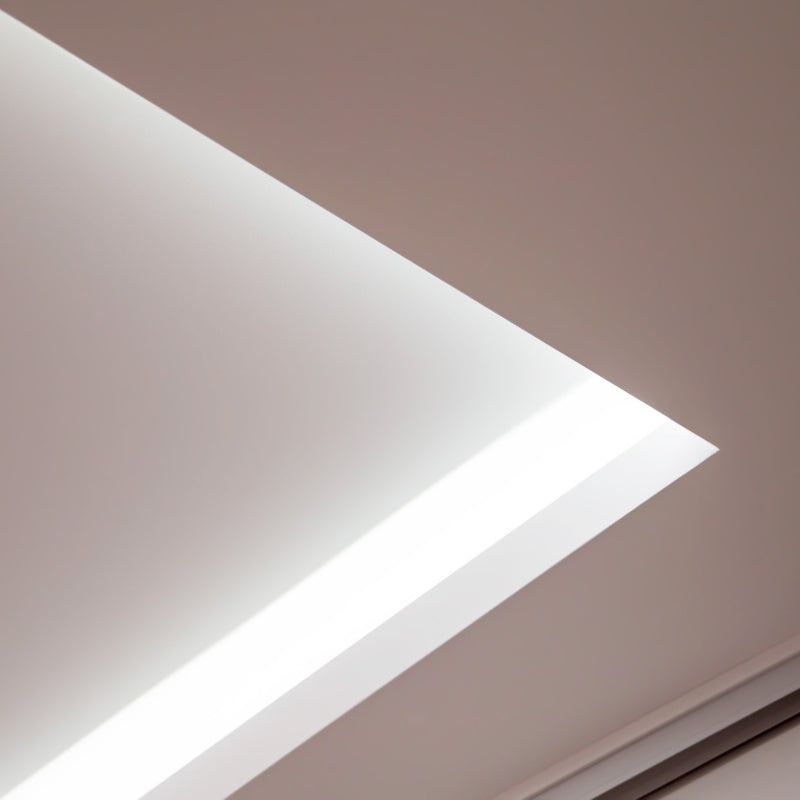 Profilé Aluminium Blanc 2m pour Ruban LED Intégration Faux-Plafond