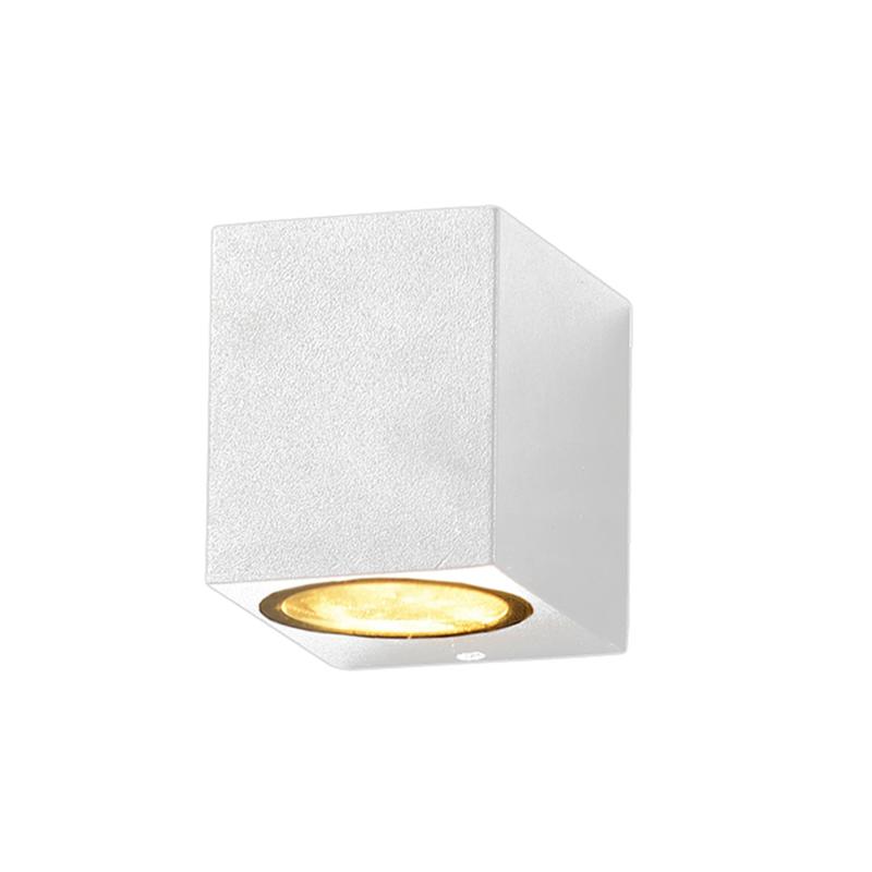 Applique Murale Blanche LED Rectangulaire IP44 pour Ampoules GU10