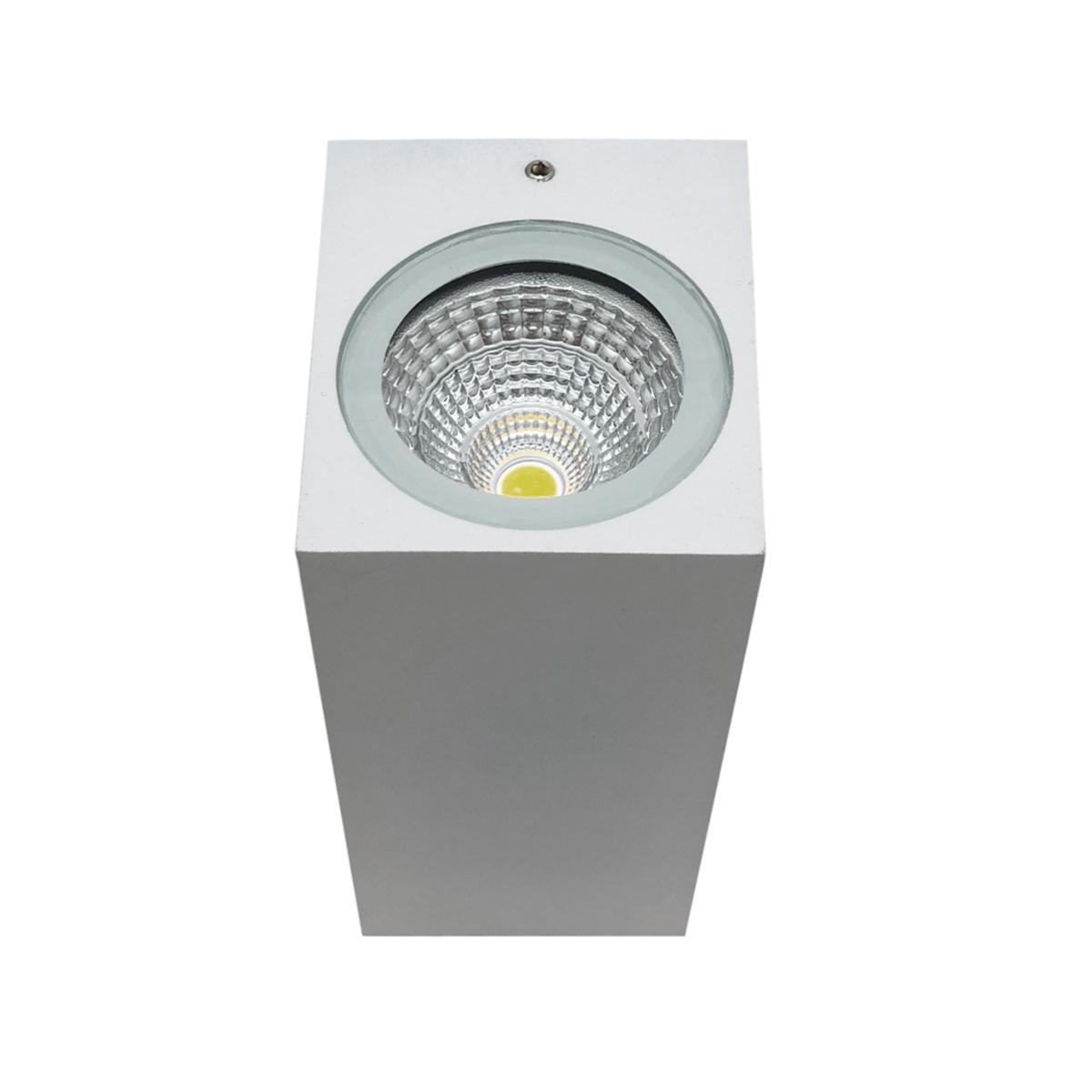 Applique Murale Design Blanche LED IP44 Double Faisceau 6W