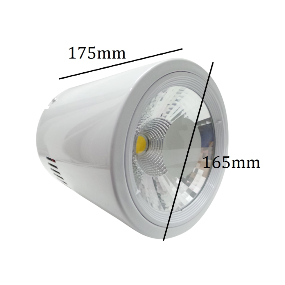 Spot LED en Saillie 25W COB Ø165mm