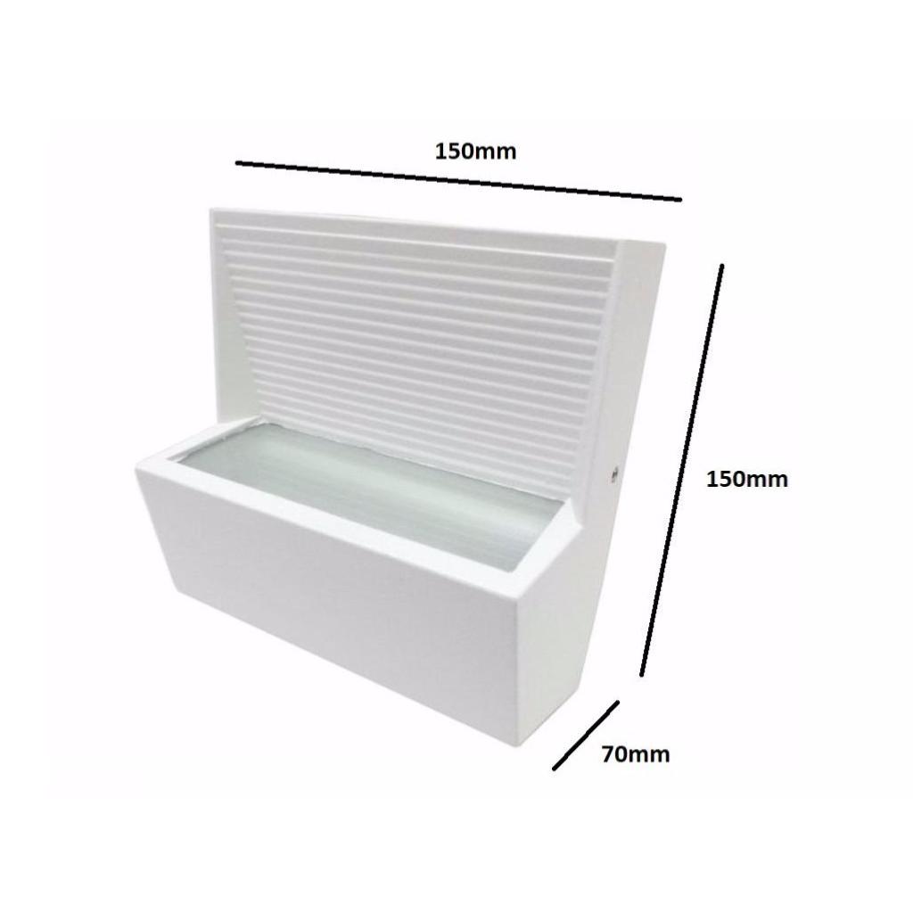 Applique Murale LED Rectangulaire 7W IP44 BLANC