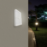 Applique Murale Blanche Rectangulaire IP44 LED 4 Faisceaux 18W