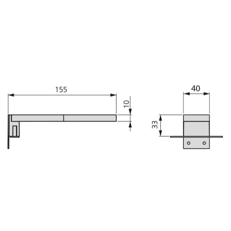 Applique Murale Salle de Bain Design LED IP44 5W 160mm