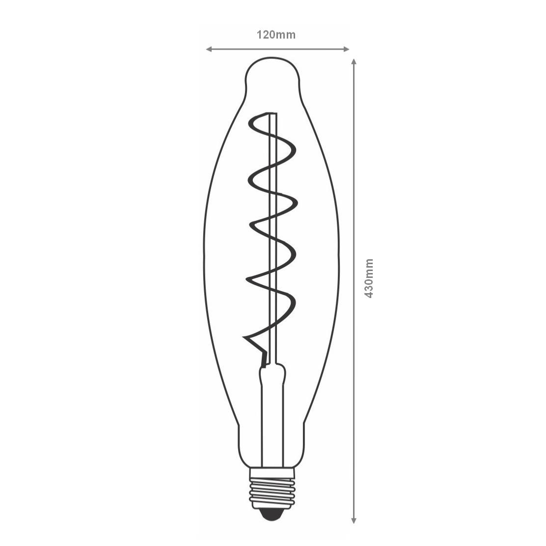 Ampoule LED E27 Filament Dimmable 8W Fusée