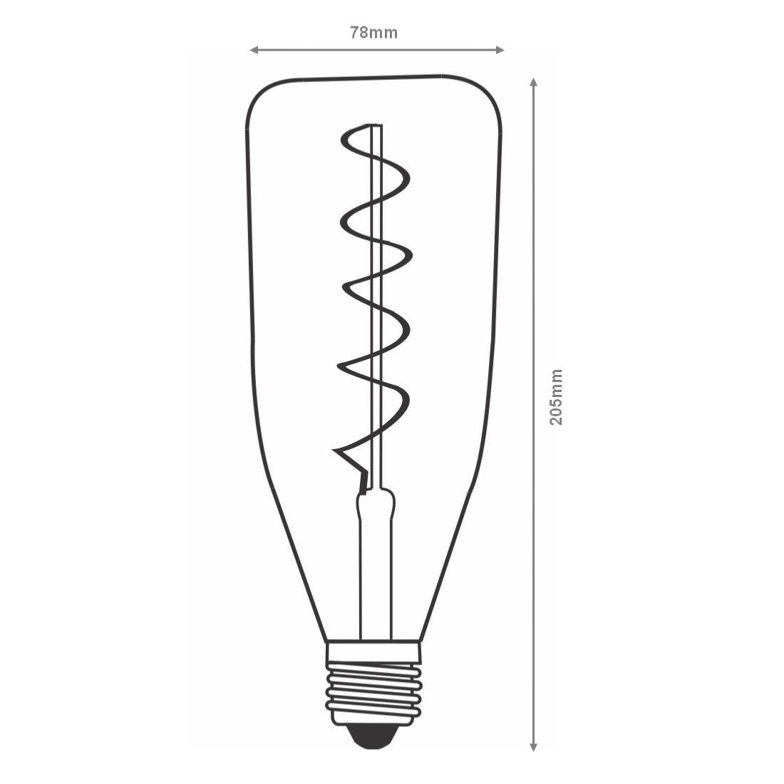 Ampoule LED E27 Filament Dimmable 4W Bouteille