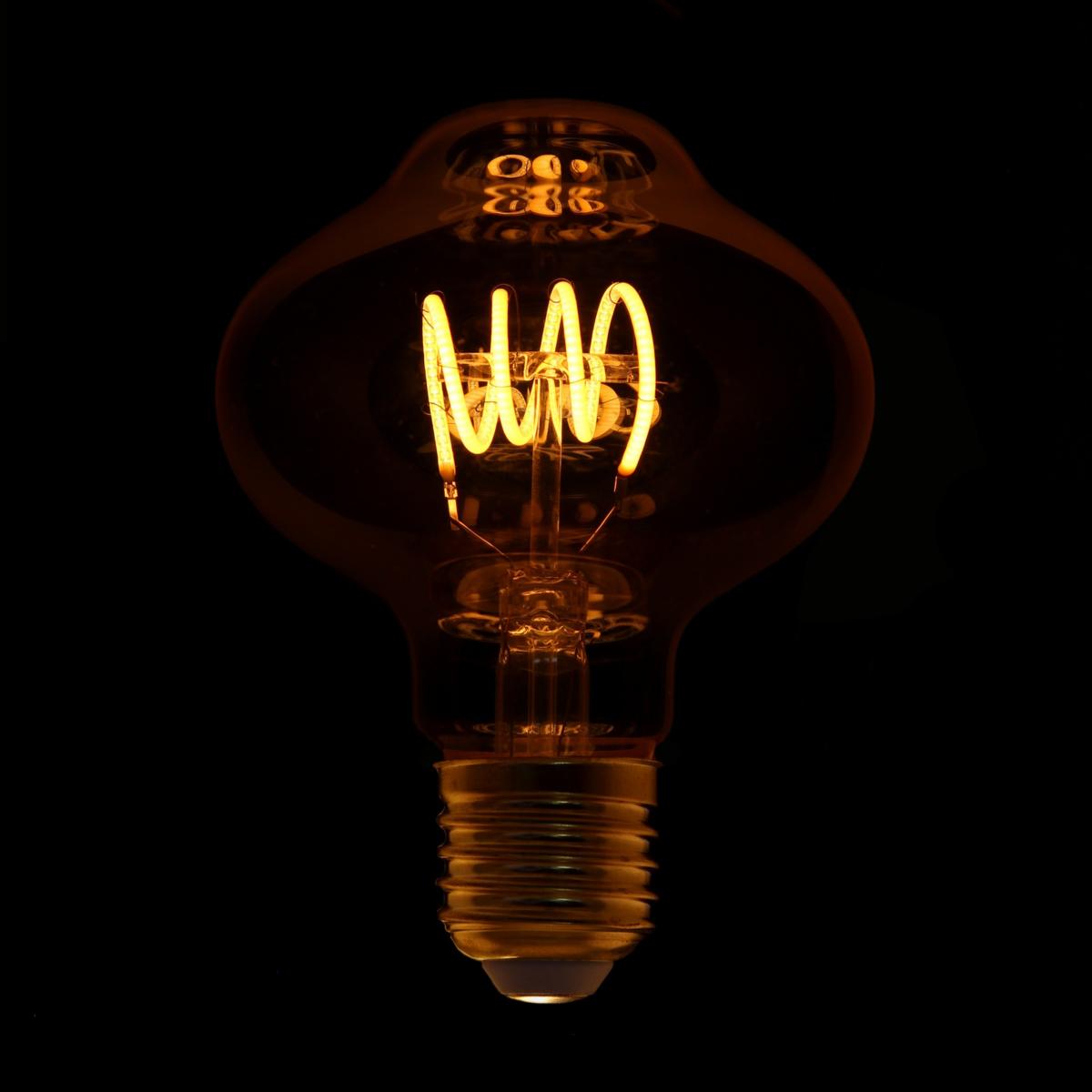 Ampoule LED E27 Filament Dimmable 4W G80 Lanterne
