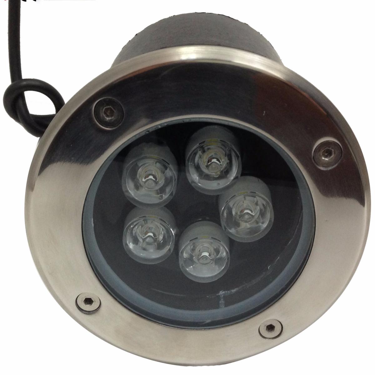 Spot Extérieur Encastrable LED IP65 220V Sol 5W 80° Ø150