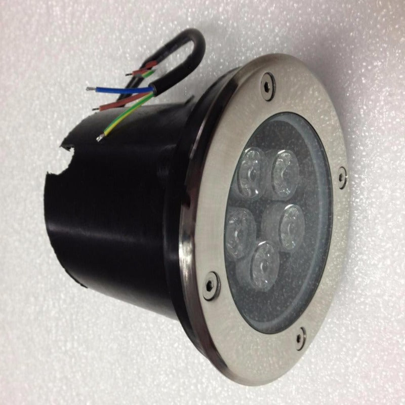 Spot Extérieur Encastrable LED IP65 220V Sol 5W 80° Ø150