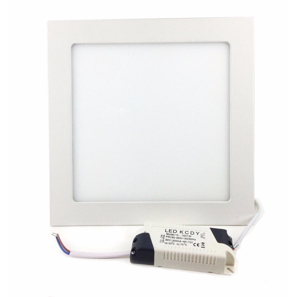 Spot LED Extra Plat Carré BLANC 18W