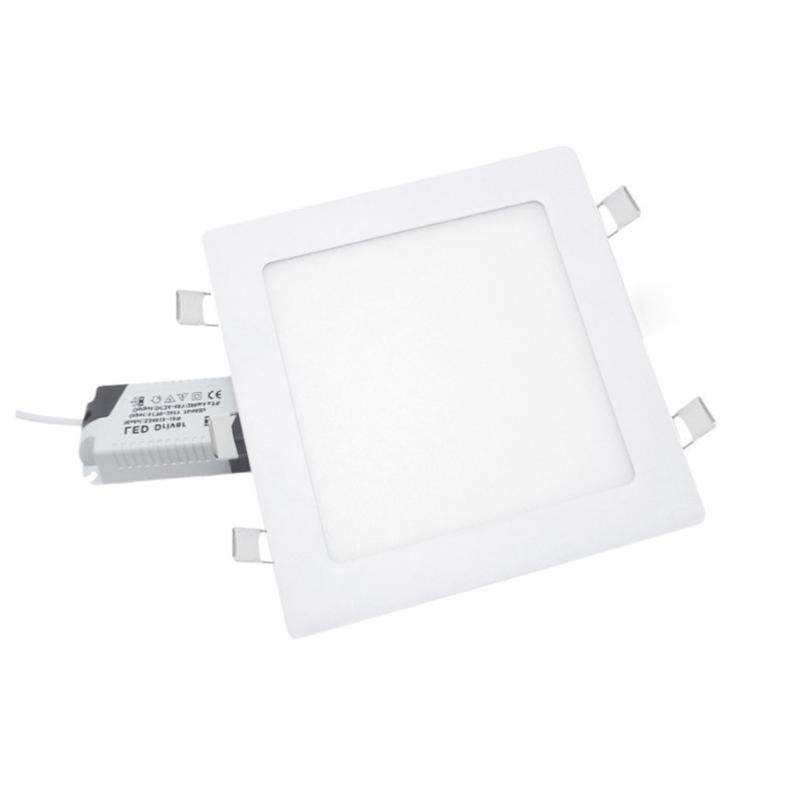 Spot LED Extra Plat Carré 24W Blanc (Pack de 10)