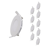 Spot LED Encastrable Rond BLANC 12W (Pack de 10)