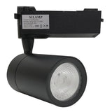Spot LED sur Rail 30W 80° COB Monophasé NOIR