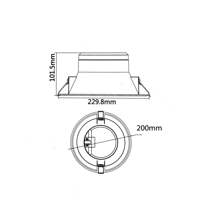 Spot LED Downlight Rond 30W Blanc