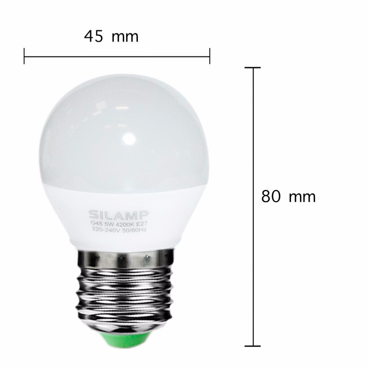 Ampoule LED E27 5W 220V G45 220°