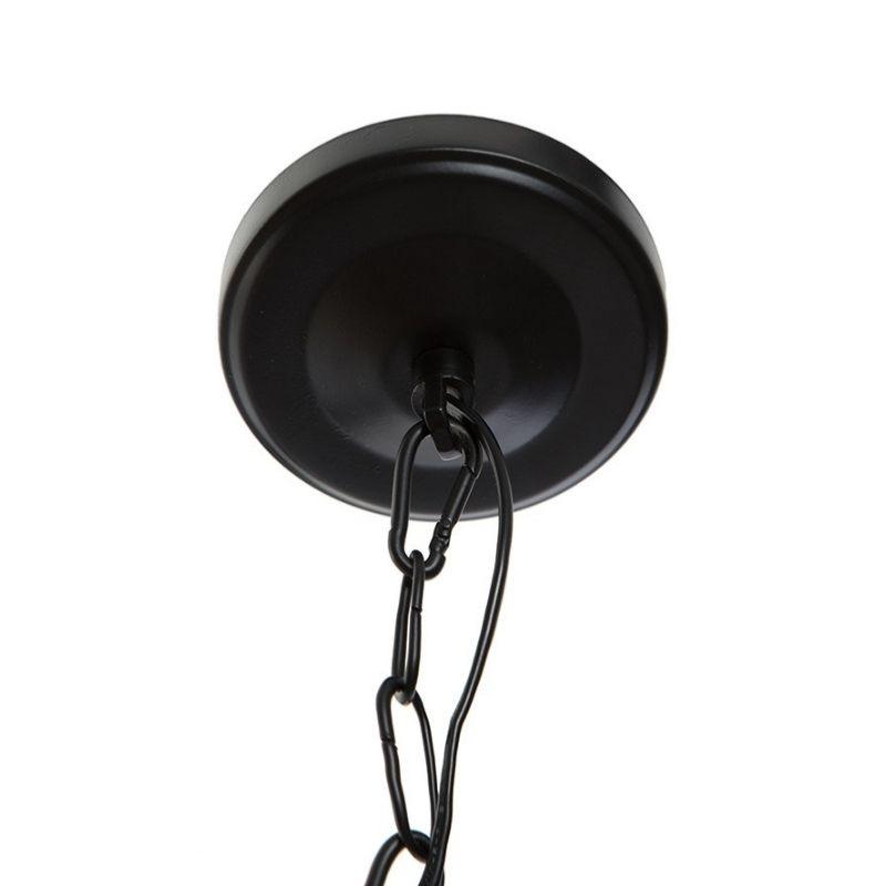 Suspension Cloche Métal Noir 30cm pour ampoule E27