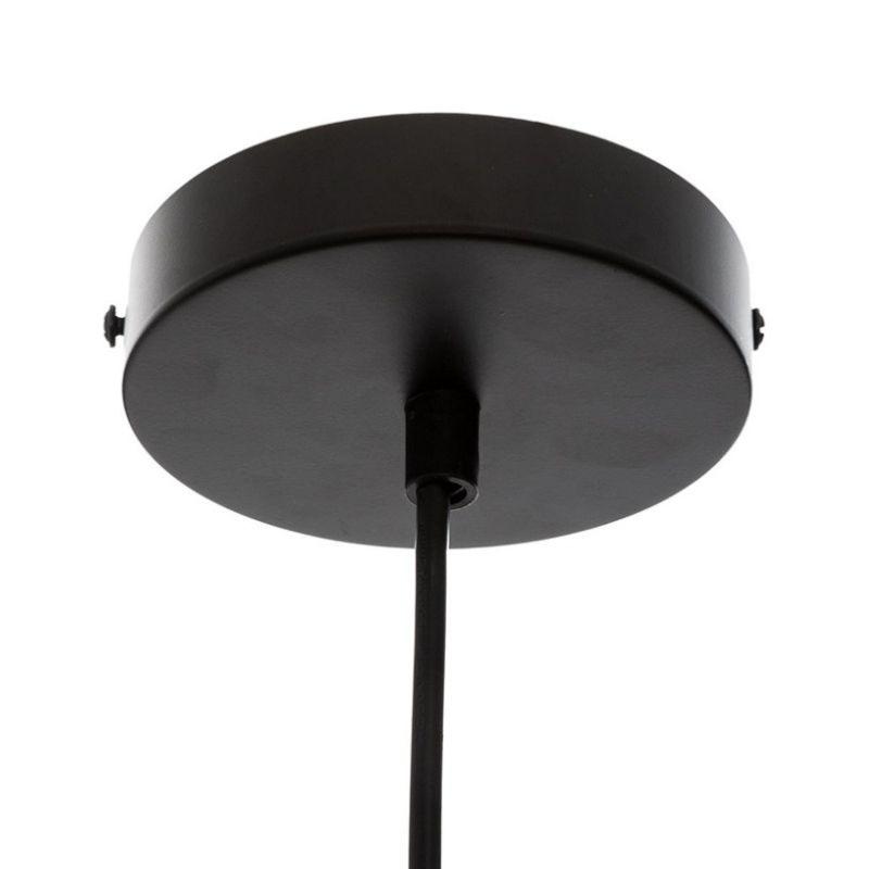 Suspension Métal Noir 16cm pour ampoule E27