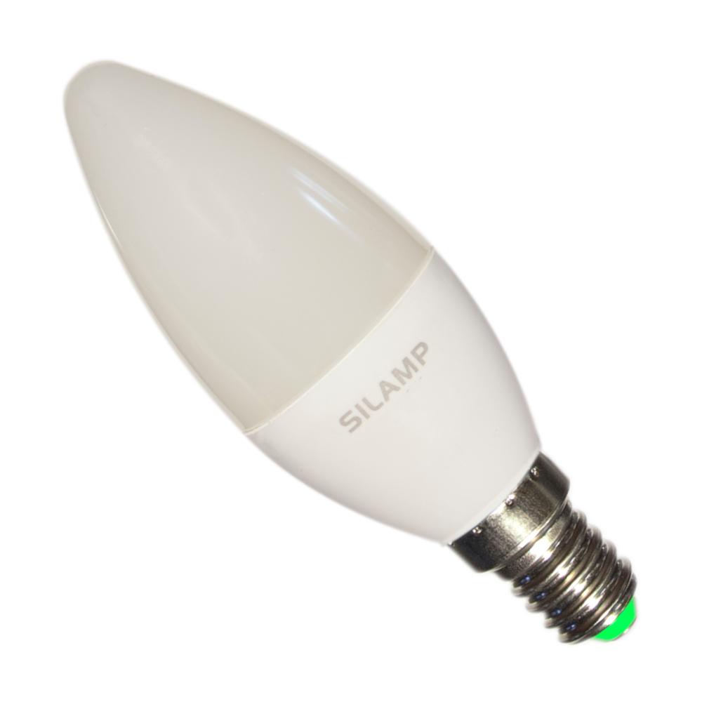 Ampoule LED E14 6W 220V B35 SMD 180° Silamp