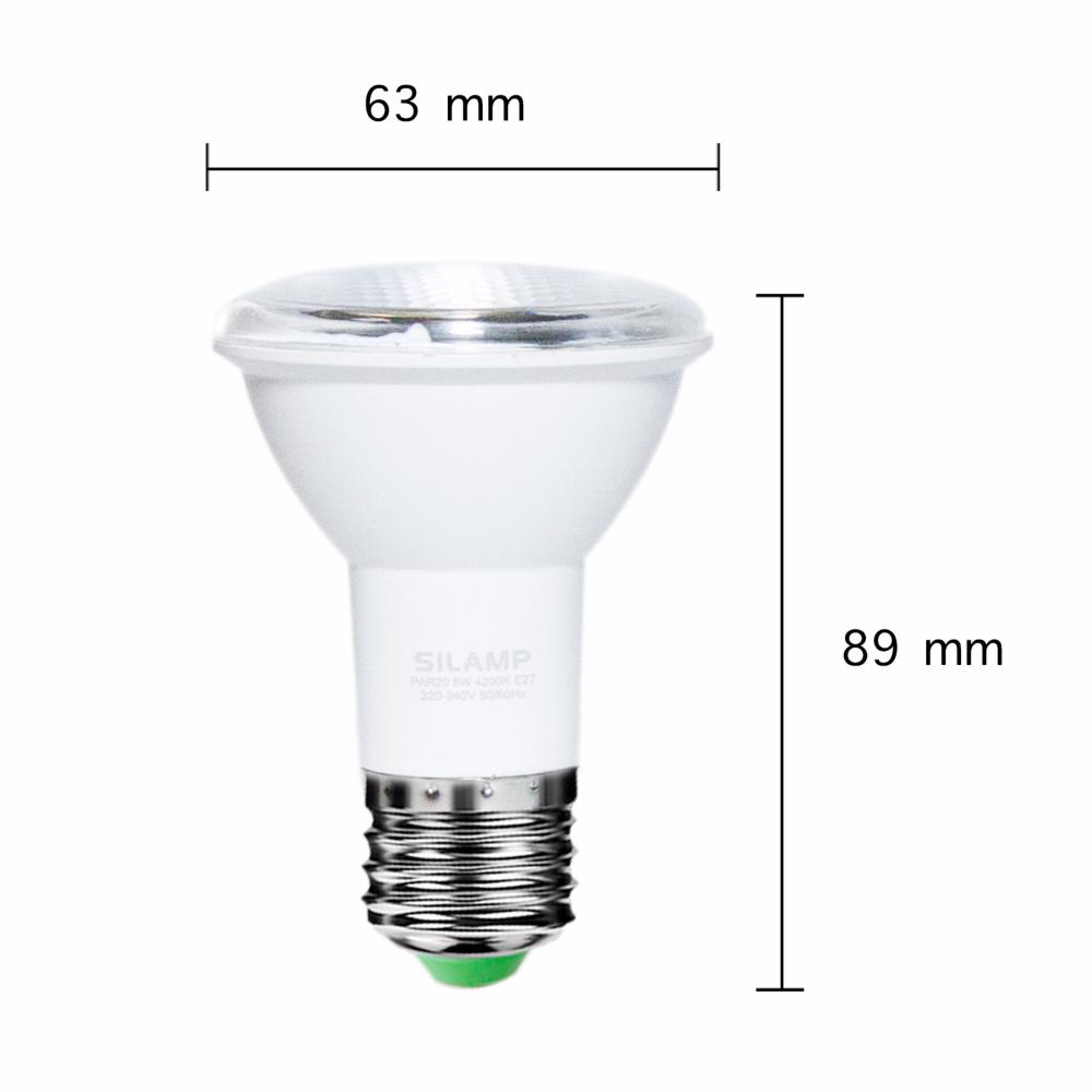Ampoule LED E27 6W 220V PAR20 120°