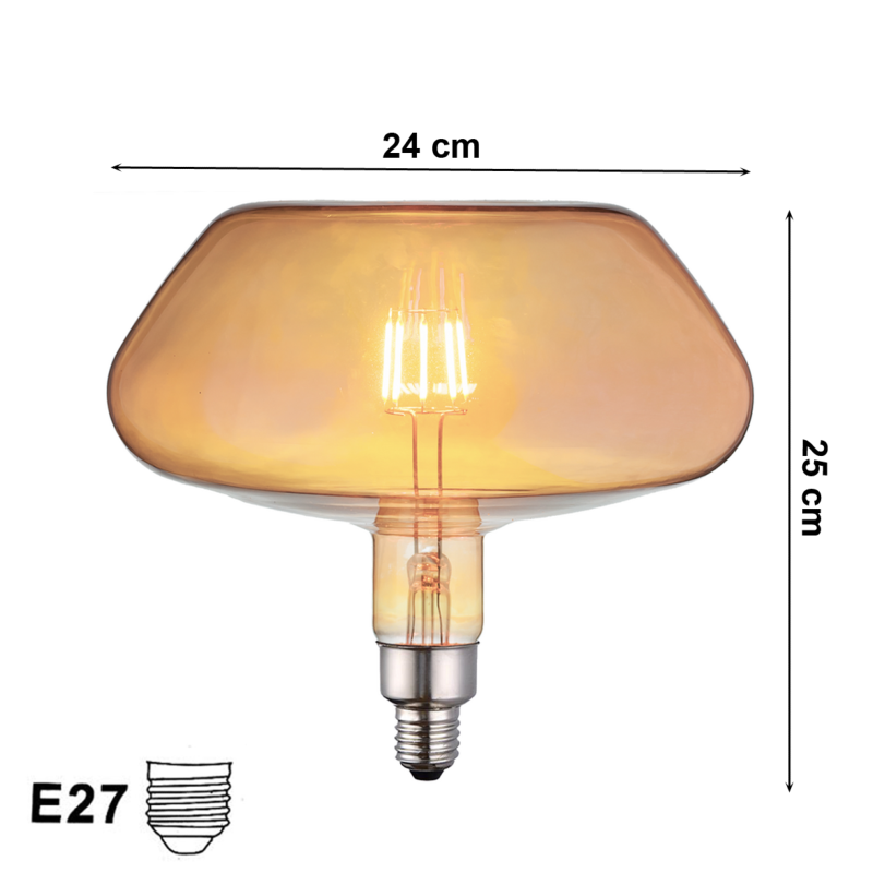 Ampoule LED E27 Filament 8W Champignon XL